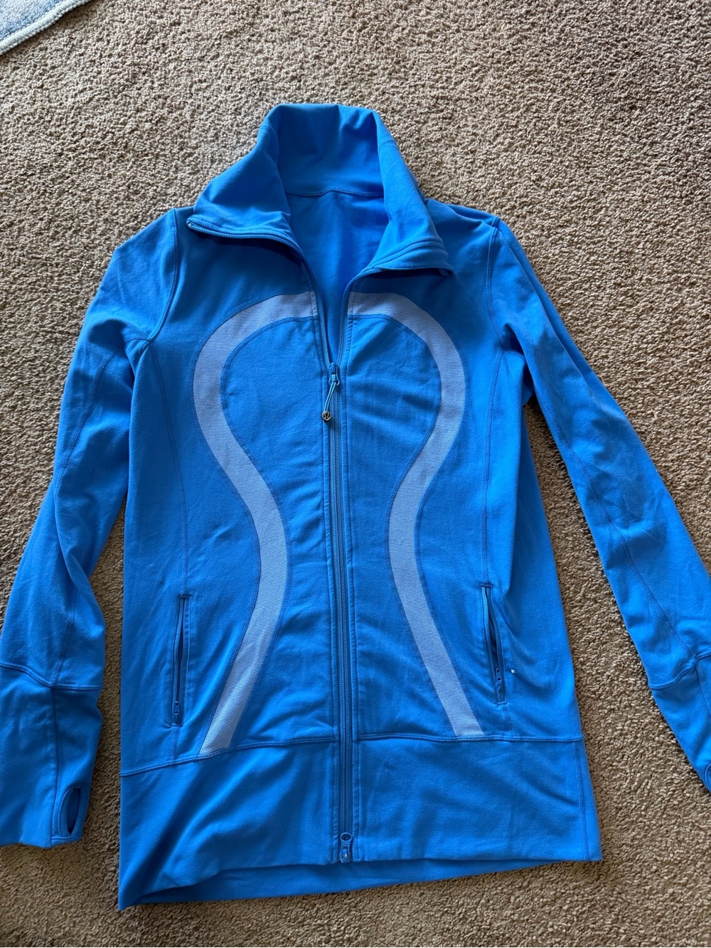 lululemon athletica Bright Blue Full-Zip Athletic Jacket
